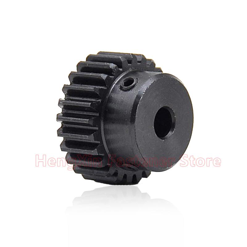 1pcs 18T-27T 1.25M Step Spur Gear 1.25 Mod 18/19/20/21/22/23/24/25/26/27 Teeth 45# Steel Motor Gear Cylindrical Gear Bore 4-17mm