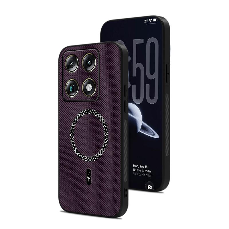Business Skin Feel Leather Magnetic Case for Motorola Signature Edge 70 60 Pro Fuion Ultra for Magsafe Wireless Charging Cover