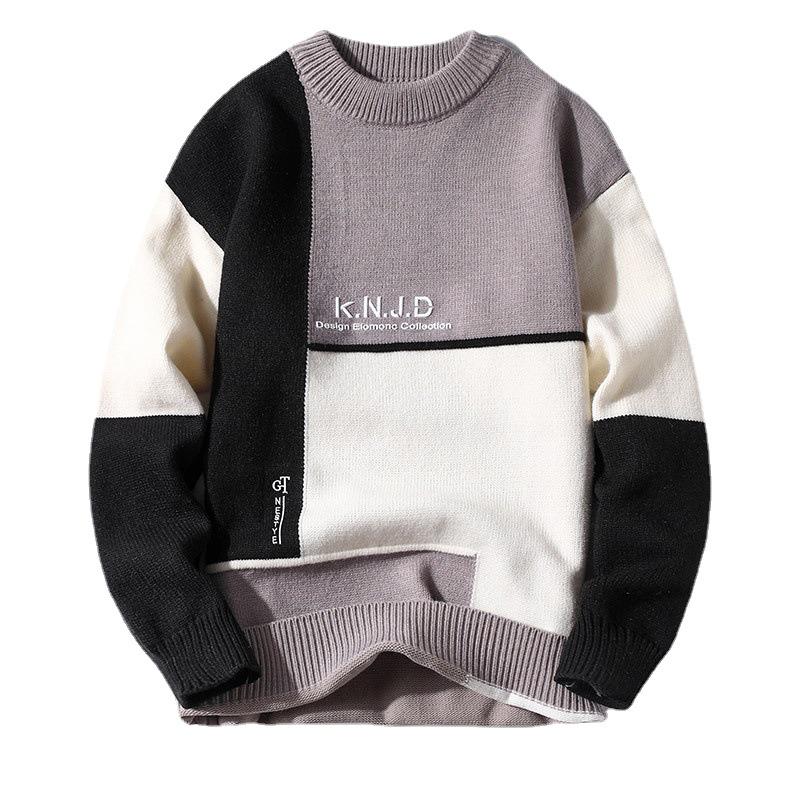 Langarmpullover für Herren im koreanischen Stil – Herbst/Winter 2021 Trend