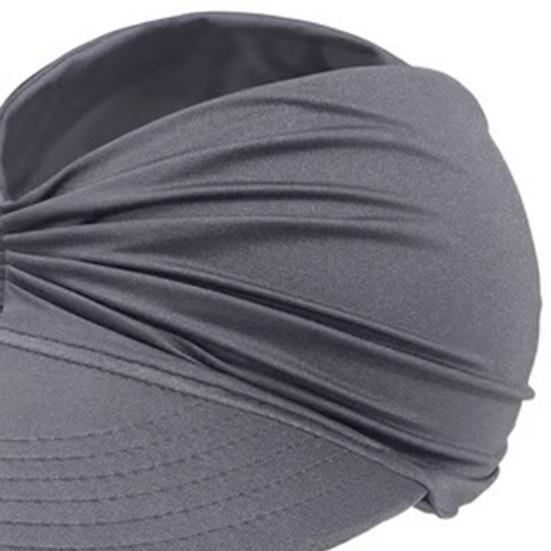 Women Sun Hat Empty Top Design Elastic Band UV Protection Hat with Ponytail Holes Outdoor Exercise Hat