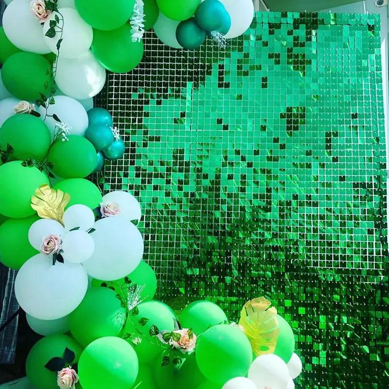 1PC Square Sequin Home Decor Bachelorette Party Backdrops Wall Background Curtain Birthday Party Decor 1*2m