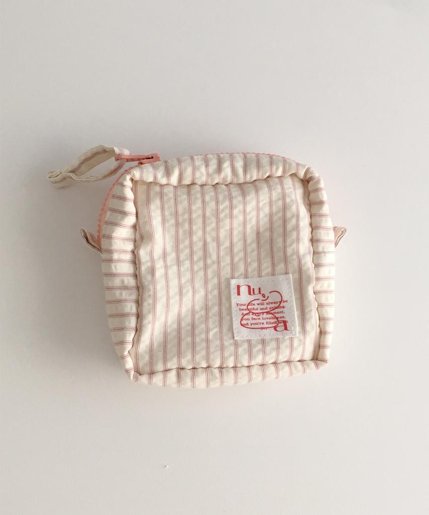 Nuaname Peach Basket Stripe Pouch