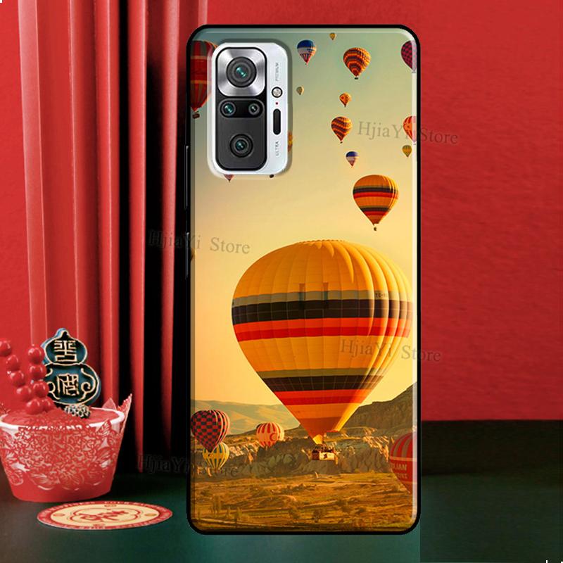 Hot Air Balloon Travel Mountain Case For Xiaomi Redmi Note 12 Pro 11 9 8 10 Pro 9S 10S 11S 12S Redmi 12C 9C 10A 10C Cover