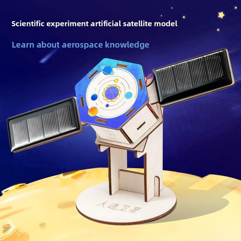 Science Experiment Solar Satellite Kit With Diy Electrical Components For Kids Education