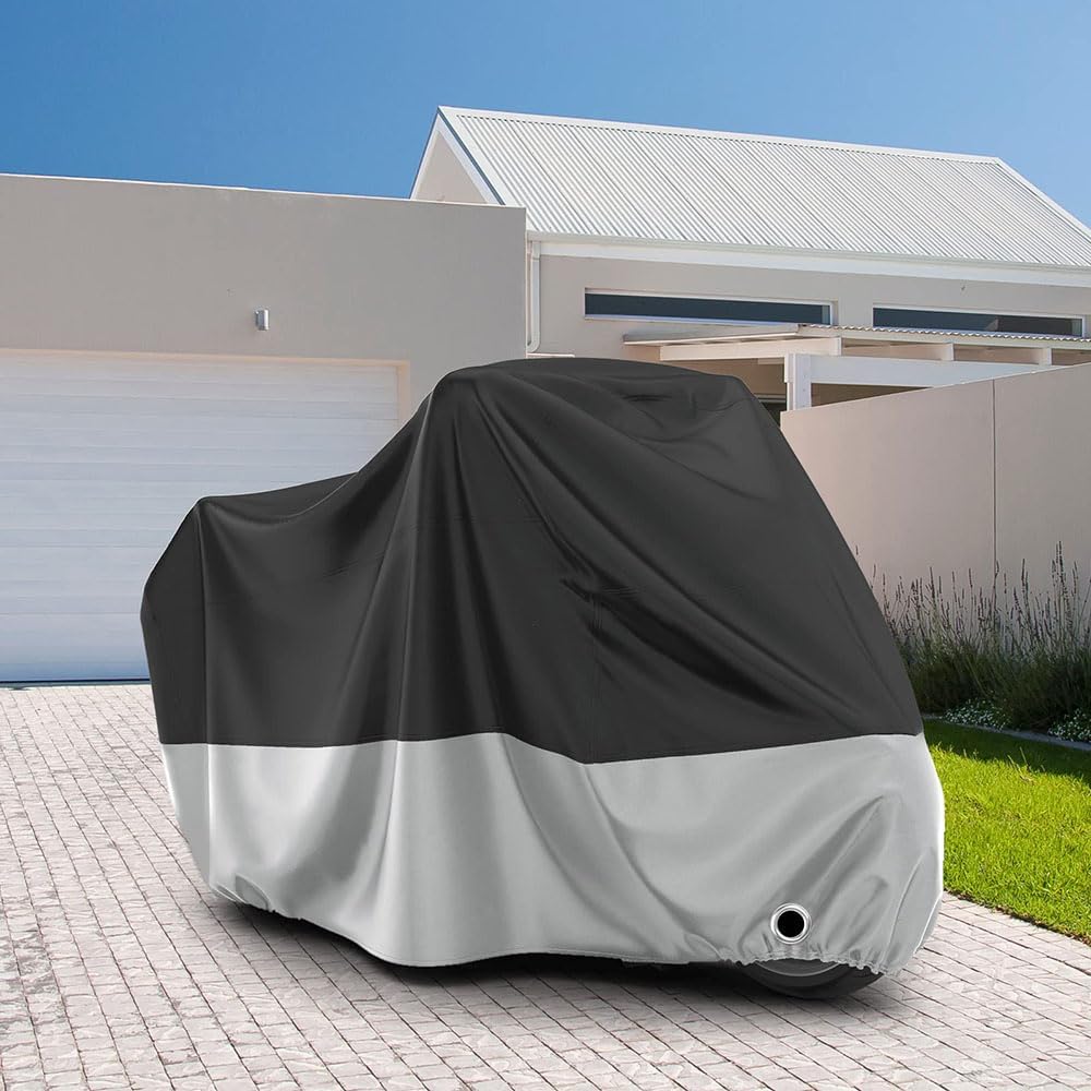 Motorcycle Special Cover Outdoor Protection, for Piaggio MP3 500 HPE Winter Summer Waterproof Tarpaulin Anti Wind UV with Lock Holes,XXXL