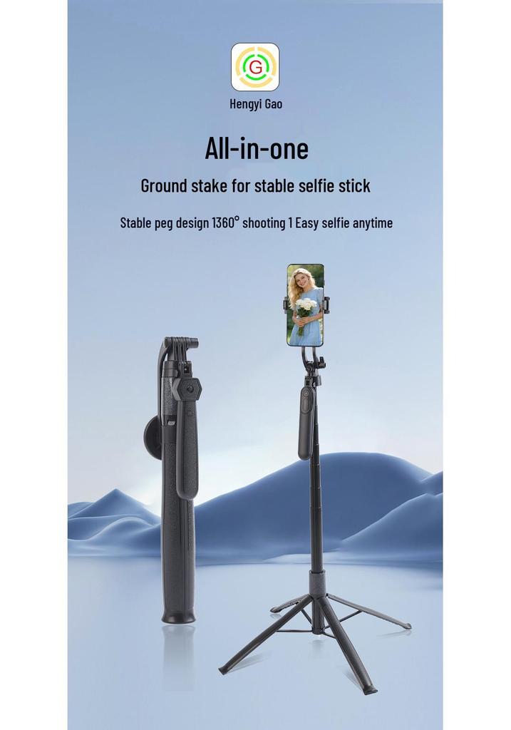 360° Magnetic Four-Legged Selfie Stick & Portable Photography Stand