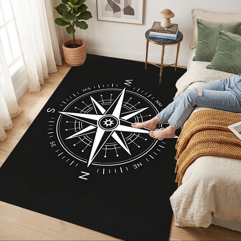 Compass Living Room Nonslip Area Rug Soft Carpet For Bedroom Game Playroom Sofa Office Home Decor Doormat Christmas Gift C9261235
