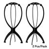 2PCS Wig Stand Collapsible Wig Holder Durable Wig Display 13.8 Inch Tool Travel Wig Stand for All Wigs
