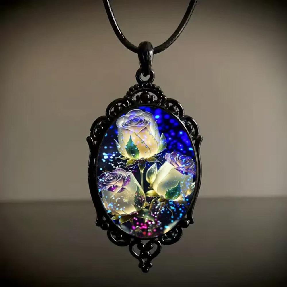 Jewelry Accessories Floral Necklace Vintage Charm Necklace Creative Gift Charming Necklace