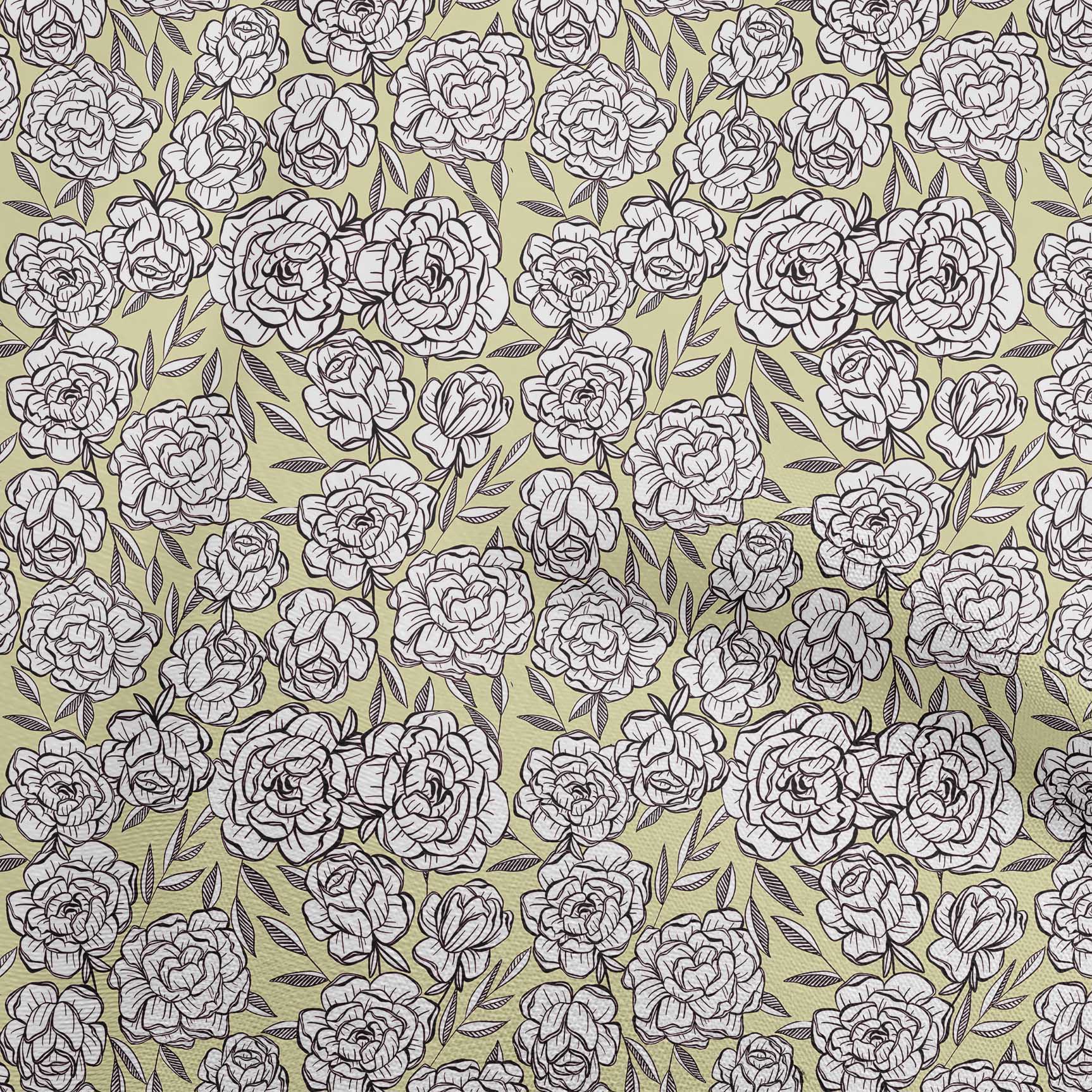 

oneOone Cotton Flex Dusty Gray Fabric Floral Fabric For Sewing Printed Craft Fabric By The Yard 40 Inch 42 Inch Wide - Viscose Chiffon світло-зелений колір