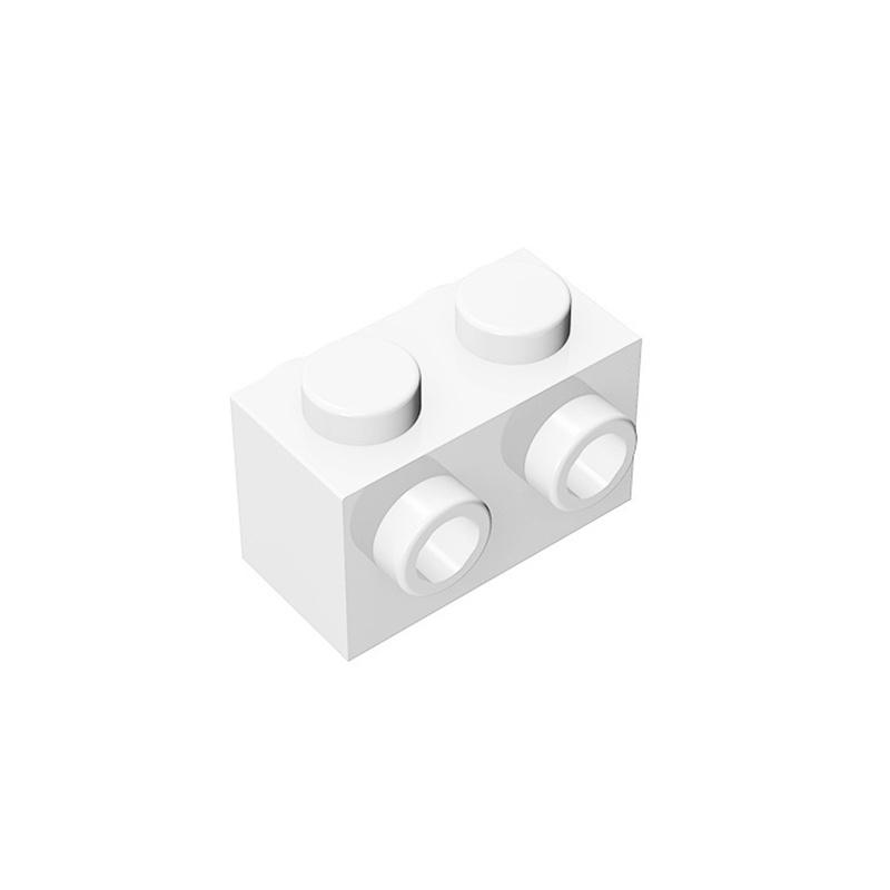 20pcs MOC Parts 52107 Block Modified 1 x 2 featuring Studs on 2 Sides Works With DIY Assmble Construction Blocks Particle Kid Toy Present
