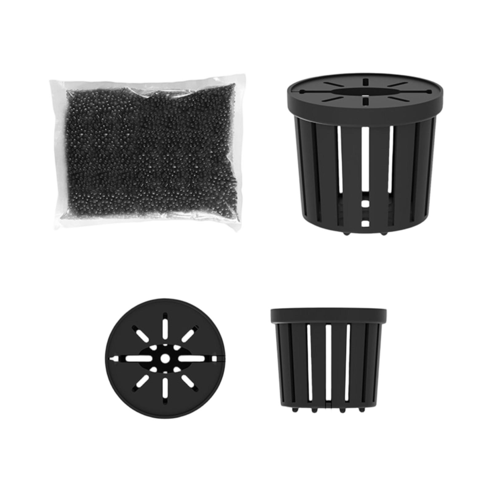 

Корзина для посадки водного грунта, корзина для фиксации водных растений, тонущая корзина, круглая чашка для дна аквариума, фиксация водных растений One Size чёрный