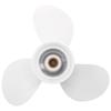 664-45945 664-45945-00-EL 9 7/8 X 10 1/2 Propeller For Yamaha 20HP 30HP White 3 Blades 10 Spline Tooth R Rotation