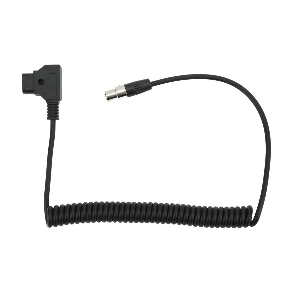 D TAP Hann til 4 Pins Mini XLR Adapter Strømkveilet kabel for TVlogic Monitor Strømledning 12V