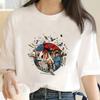 Cartoon P-Princess M-Ghost T-shirt Women's Short Sleeve Lapel Fashion Women's Clothing Fashion Harajuku Personality Y2K Top Cozy