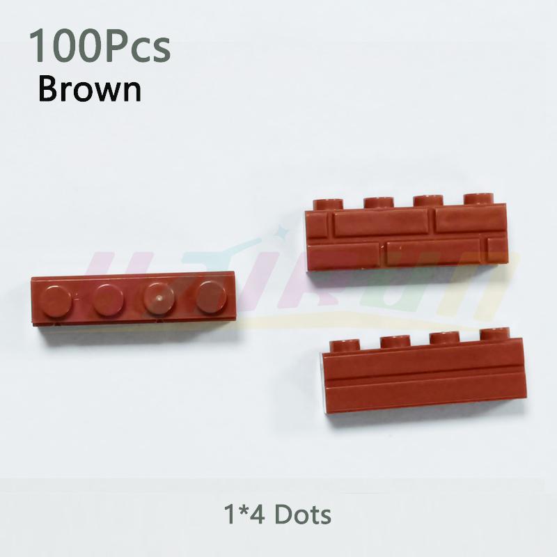 Non-Toxic 100Pcs Building Block Simulation City Moc Wall Brick Building Block Model Building Accessories Castle Construction Kids Toys