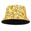 Unisex Kleine gelbe Ente beidseitig bedruckt Persönlichkeits-Bucket-Hüte Fischermützen Outdoor-Freizeitmütze Sonnenschutzhut