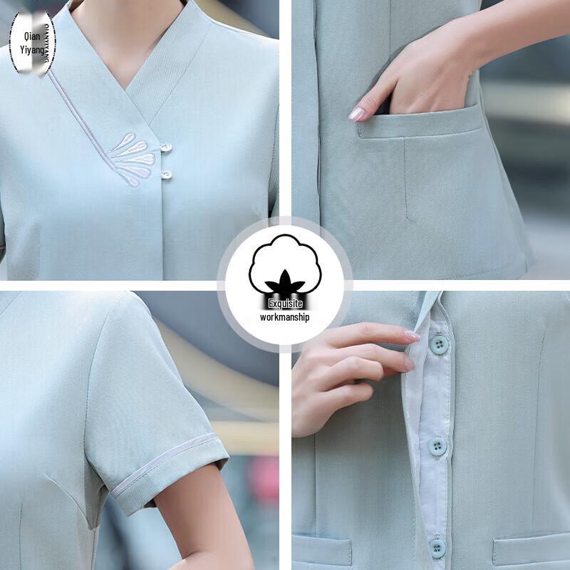 Summer Short Sleeve Service Uniform Top