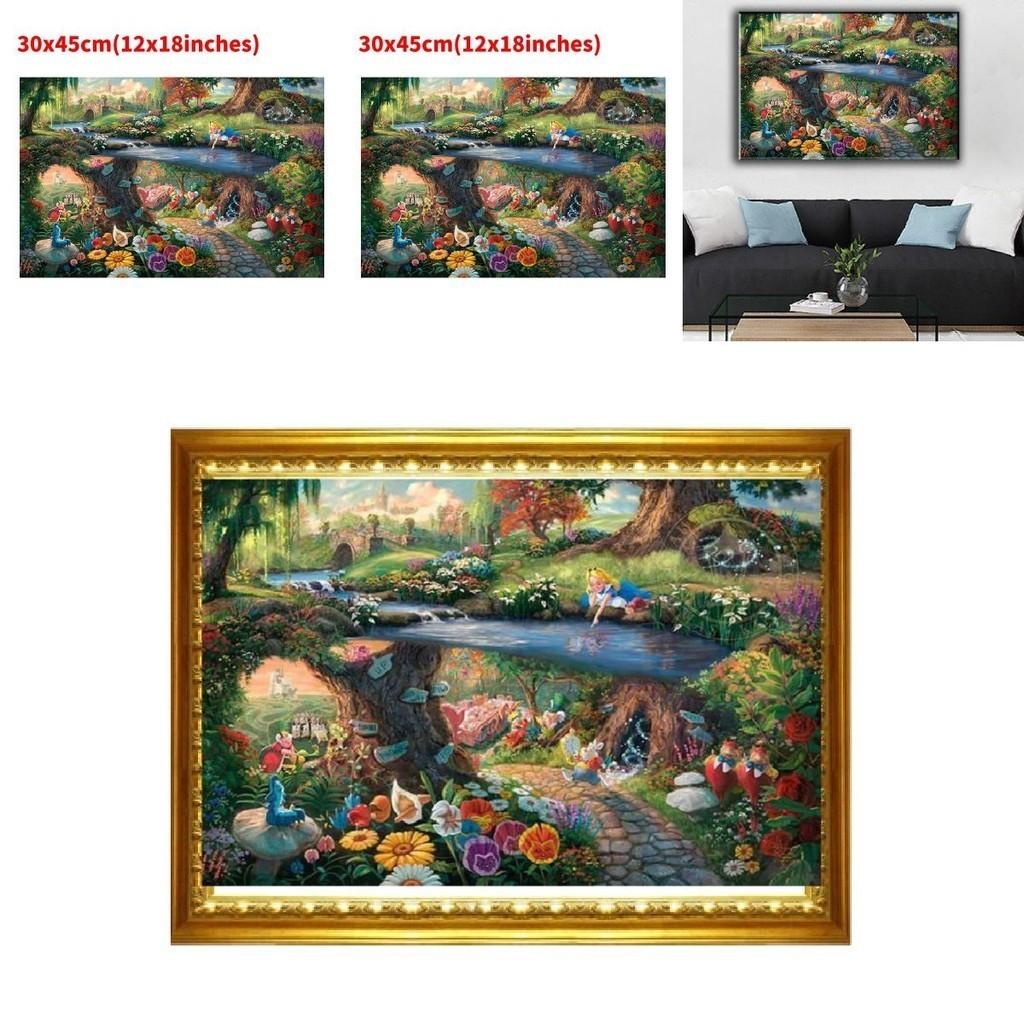 Mermaid Princess Canvas Wall Art Modern Fairy Tale Story Bedroom Children's Room Decorative Painting