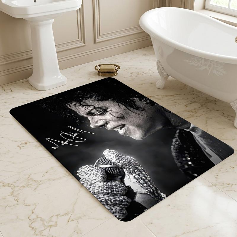 Michael Jackson Living Room Nonslip Area Rug Soft Carpet For Bedroom Gameoom Playroom Sofa Office Home Decor Doormat