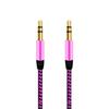 1m Braided 3.5mm AUX Male to Male Stereo Audio Adapter Cable for PC DVD Speaker