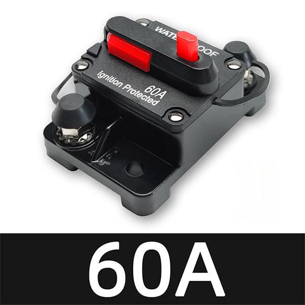 20A to 300A 12V-48V Circuit Breaker Power Protect Fuse Trolling with Reset Waterproof Car Boat 30A 80A 100A 300A Fuse Holders1