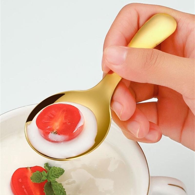 2 Pieces Alternative Color Fork and Spoon Compact Cutlery Set Travel Friendly Cutlery Supplies for Camping and Picnics