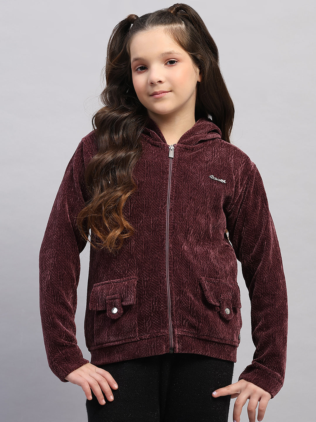 Monte Carlo Girl Regular Fit Burgundy Sweatshirt 4-5 Years бордовый