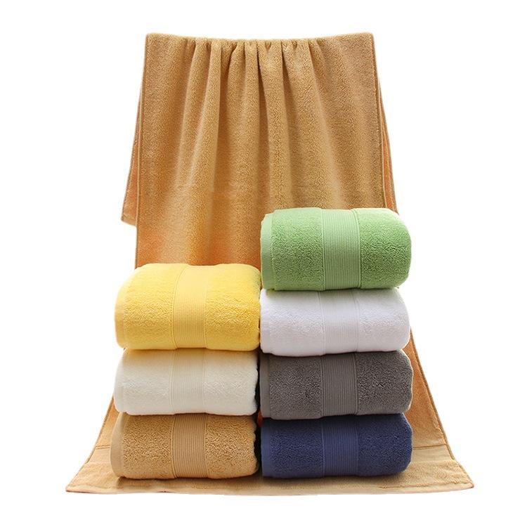Bath Towel Pure Cotton Combed Cotton Wine Bath Towel Adult Thickened Absorbent Cotton Marathon Beach Towel