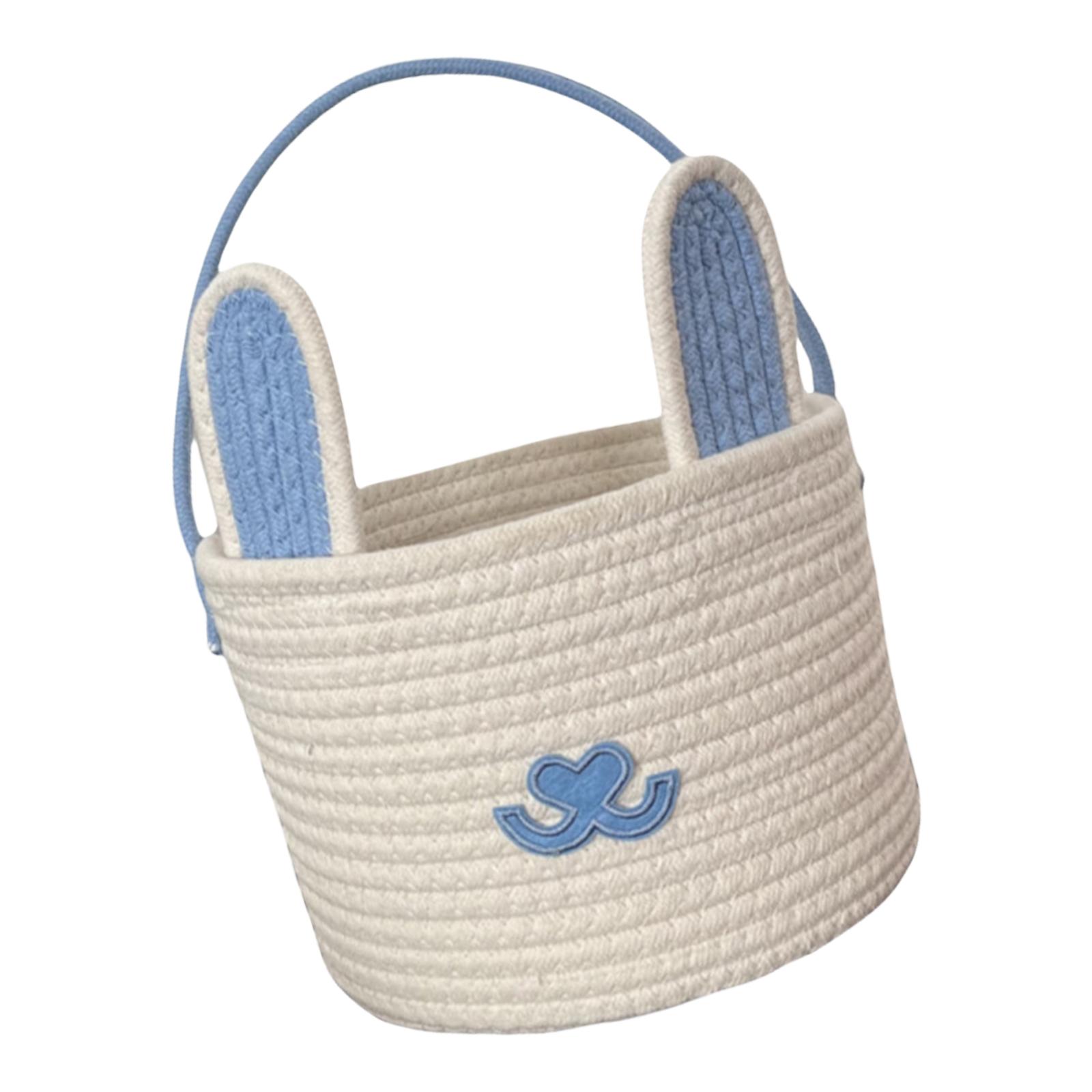 

Прочные плетеные вручную материалы, пасхальная корзина для яиц в виде кролика, удобная для детей и учителей во время специального праздничного мероприятия