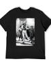 Men'S Oversized T-Shirt Made from 100% Featuring a Retro Dance Pose Graphic - Cr
