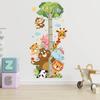 1PC Kindergarten Decoration Cartoon Growth Ruler Removable Height Ruler Nursery Decals Animal Waterproof Wall Stickers Kids Room