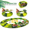 Kids Dinosaur Train Toy DIY Track Building Dino Train Fine Motor Skills Toddlers