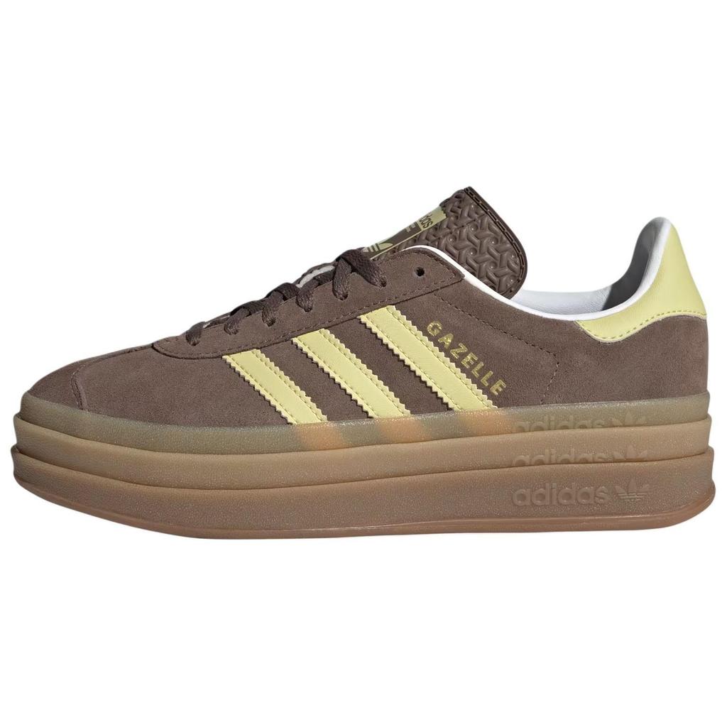 Adidas Gazelle Bold Země Stratosféra Pudrově Žlutá Dámské Tenisky Hnědá Oblačně Bílá JI2697