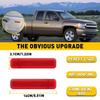 Red Interior Door Side Reflector Panel Covers For GMC Avalanche Silverado Chevy
