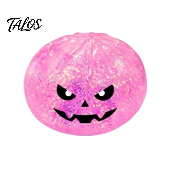 Stress Relief Ball Halloween Bun Squeeze Ball, Slow Rising Toy with Steamer, Soft Creative Gifts for Sensory Fidget Cute Ghost Faces, Decompression