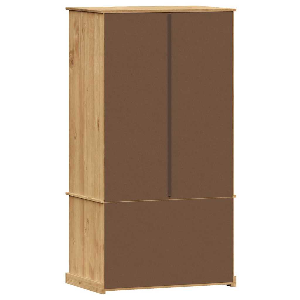 VIGO Wardrobe 90 x 55 x 170 cm Solid Pine Wood