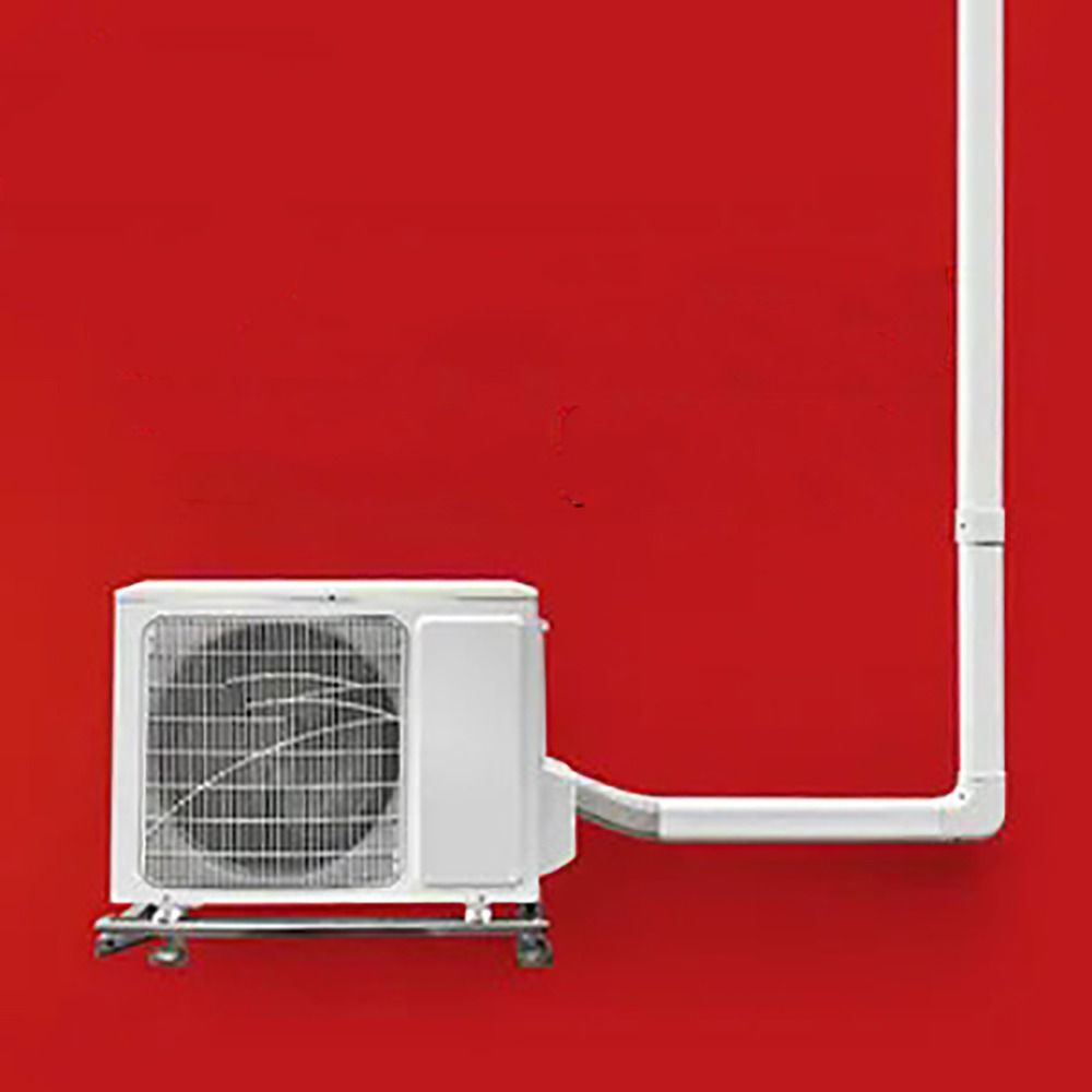75*65mm Klimaanlagen-Leitungsset-Abdeckungssystem PVC Weiß Verbindungsendkappe Abdeckung Flacher Winkel Witterungsbeständig Wandkappe Klimaanlagenrohr