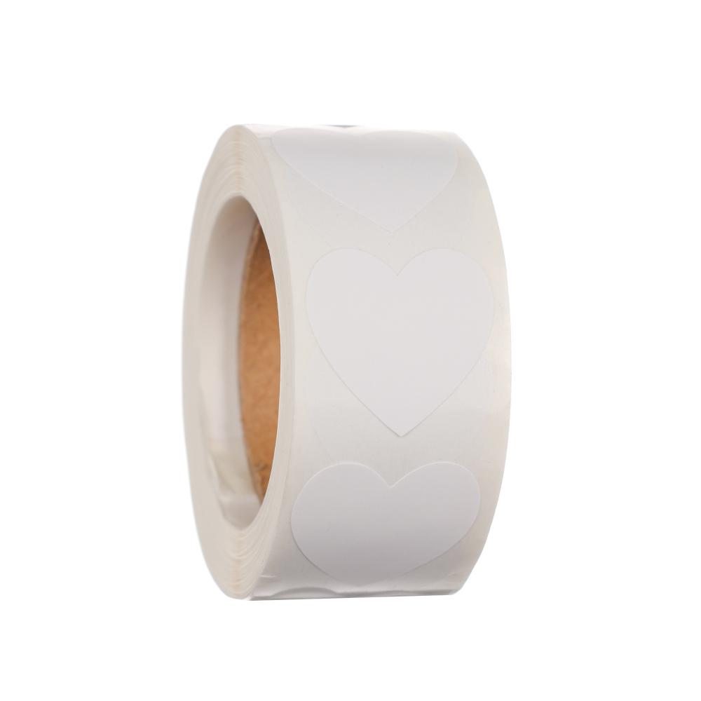 500 Pcs Package Label Gift Packaging Stationery Sticker Scrapbooking Love Heart Shaped Seal Labels