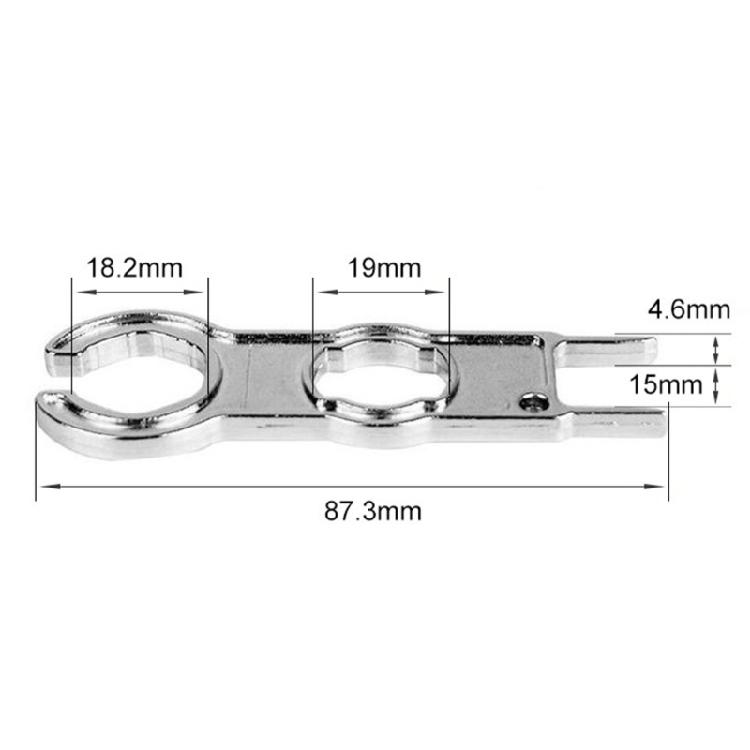 Hochfeste Solarsteckverbinder Schlüssel Schraubenschlüssel Manuelles Bedienwerkzeug Korrosionsbeständig Perfekt für Wartung in engen Räumen