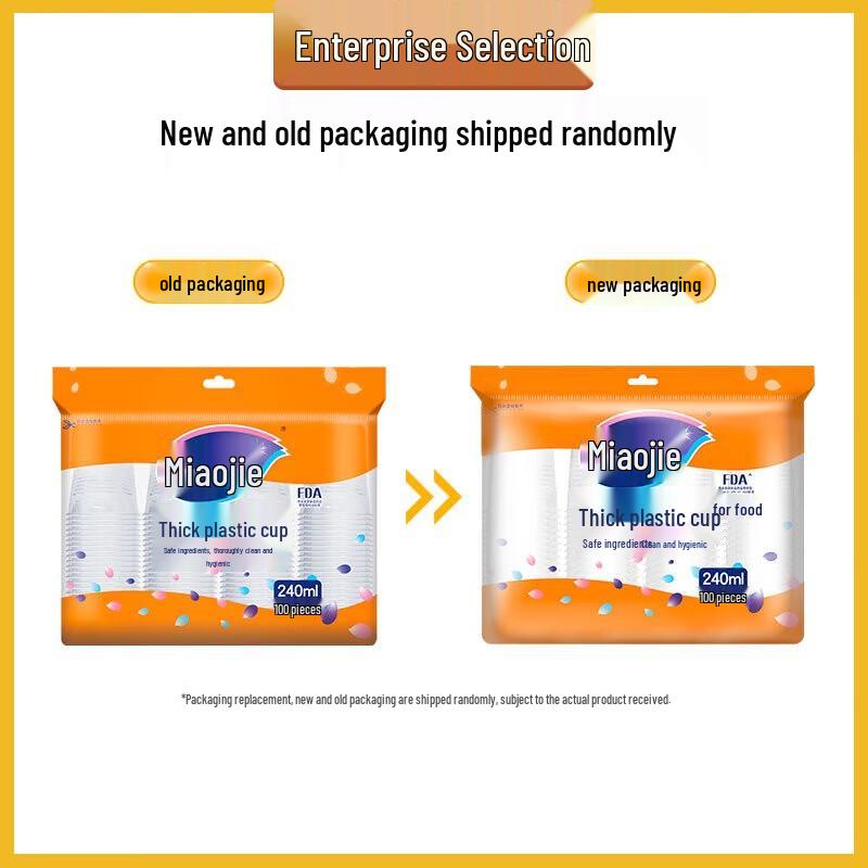 

MiaoJie Thickened Disposable Plastic Cups