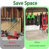 1 Pair Hydraulic Jacking Wall Mount Hook Tool Organizers Holder Suitable for Multiple Brands Space Saving Tool Storage