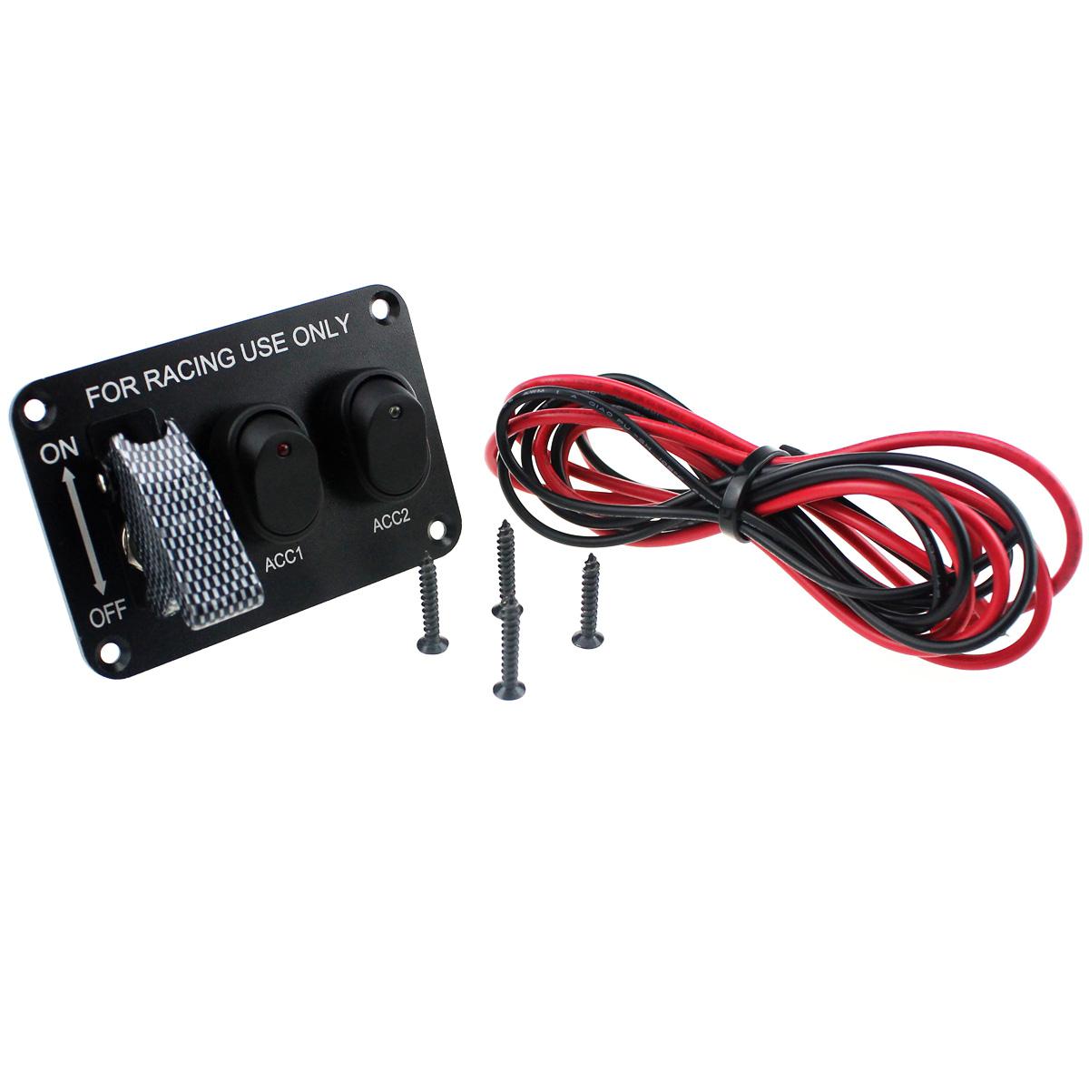 

DC12V переключатель зажигания гоночный двигатель реле переключатели автомобиль со светодиодным индикатором 20A ON-OFF гоночный автомобиль тумблеры реле части чёрный