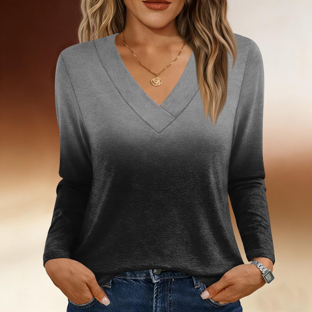 Μακρυμάνικα πουκάμισα για γυναίκες Χαριτωμένα γραφικά μπλουζάκια μπλουζάκια Casual Plus Size Basic Tops Πουλόβερ