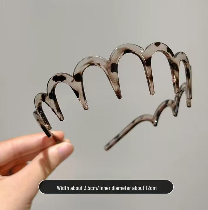 2024 New Versatile Korean Style Non-Slip Toothed Headband: Perfect for Frizzy Bangs, Outings, and Face Washing