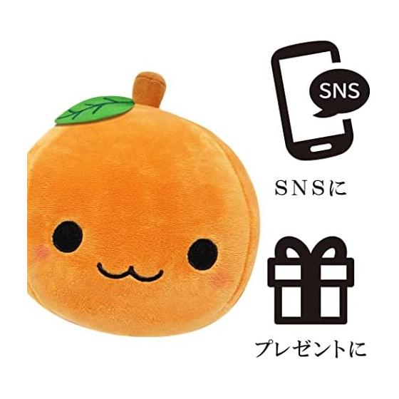 Plush Mascot Cute Fluffy Soft Cushion Toy Healing Present Figurine (Orange Orange)