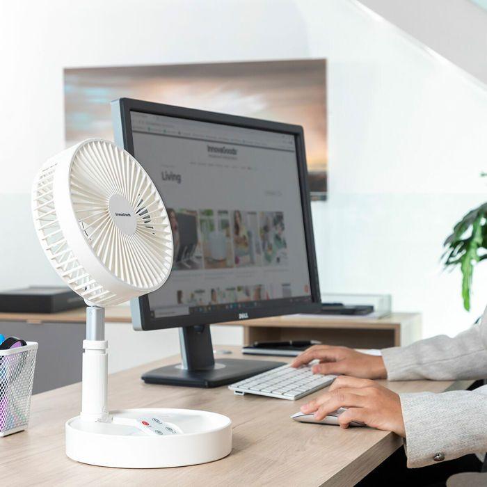 Fan - InnovaGoods - Fandle - Rechargeable - Foldable - 4 Speeds