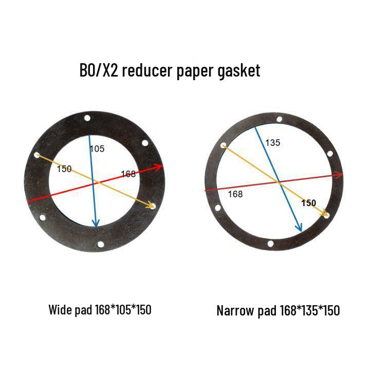 Cycloidal Pinwheel Reducer Parts: Paper, Asbestos, Sealing, and Spacer Gaskets with Needle Housing Mat.