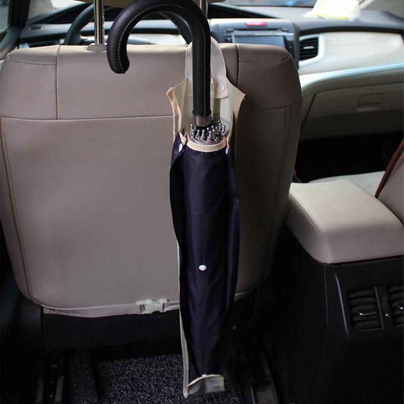 Back Seat Umbrella Storage Waterproof Polyester Hangable Umbrella Bag Multifunctional Foldable Storage Bag Car Interior Supplies