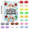 Calendario dell'Avvento Morbido Misterioso Gnocchi Fidget Gnocchi Pallina di Pasta Scatola Cieca per Bambini e Adulti